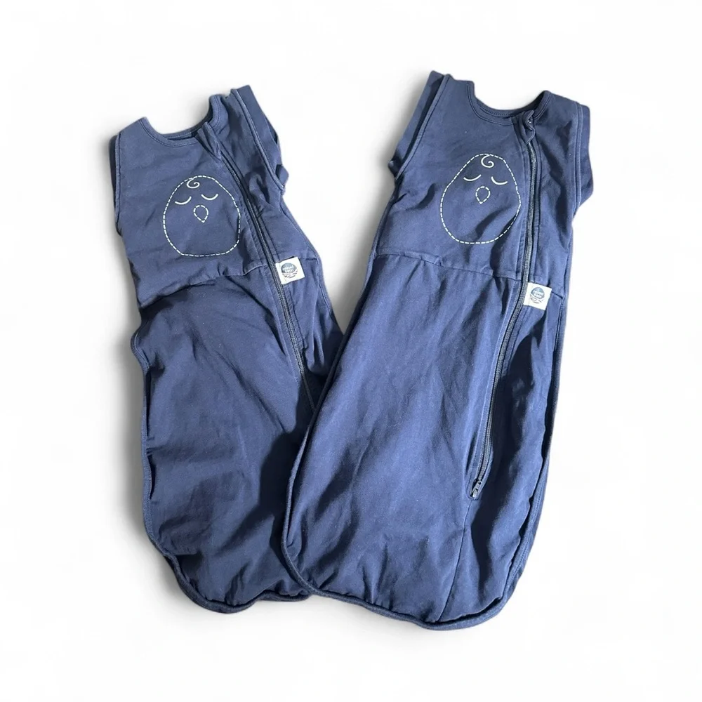 Nested Bean Zen One Blue Swaddle‎ Sleep Sack bundle 3-6 month missing sleeves